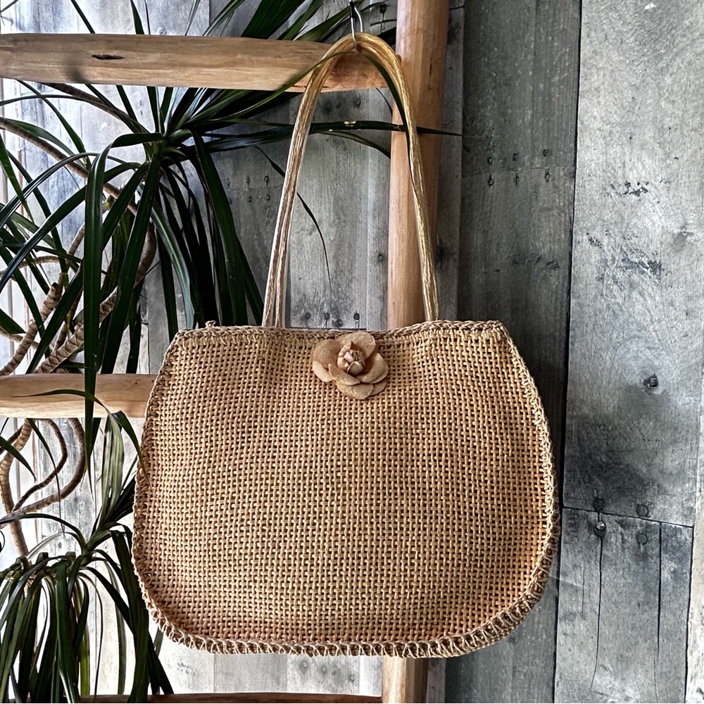🌴Simple Elegant Natural Woven Shoulder HandBag